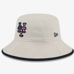 NY Mets New Era Khaki Fourth of July Bucket Hat